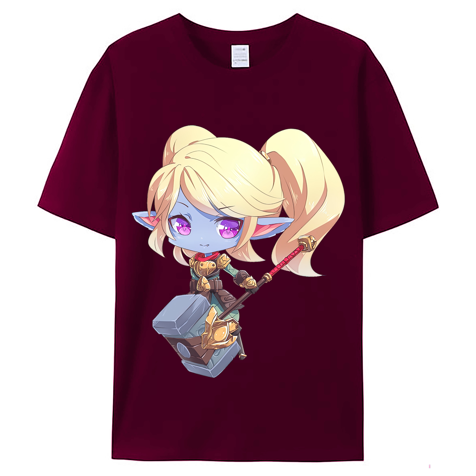 （画像用） リーグ・オブ・レジェンド League of Legends LOL レディースカジュアルプリントTシャツ（綿100％）